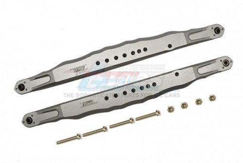 GPM Racing Team Losi Super Baja Rey 2.0 Aluminium Rear Lower Trailing Arms - 10Pcs Set Silver