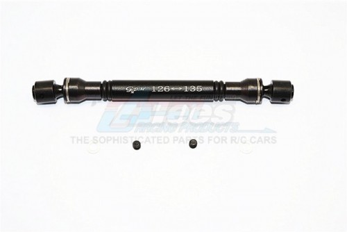 GPM Racing Tamiya CC01 Steel+Aluminium Center Drive Shaft (126Mm-135Mm) - 1Pc Set Black