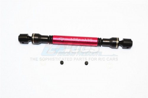 GPM Racing Tamiya CC01 Steel+Aluminium Center Drive Shaft (126Mm-135Mm) - 1Pc Set Red