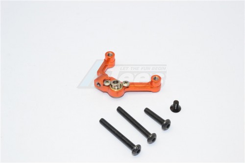 GPM Racing Axial SCX10 Aluminium Solid Axle Mount - 1Pc Set Orange