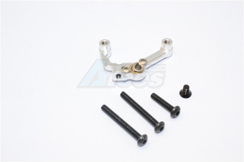 GPM Racing Axial SCX10 Aluminium Solid Axle Mount - 1Pc Set Silver