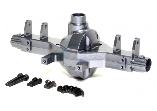 GPM Racing Axial SCX10 Aluminum Front/rear Gear Box - 1set Gun Metal