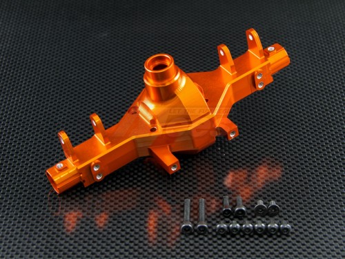 GPM Racing Axial SCX10 Aluminum Front/rear Gear Box - 1set Orange