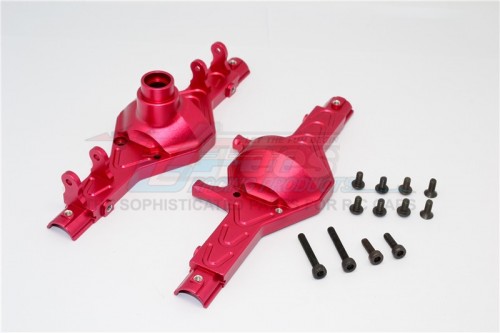 GPM Racing Axial SCX10 Aluminum Front/rear Gear Box - 1set Red