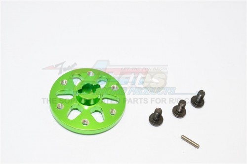 GPM Racing Axial SCX10 Aluminium Spur Grar Adapter - 1 Set Green