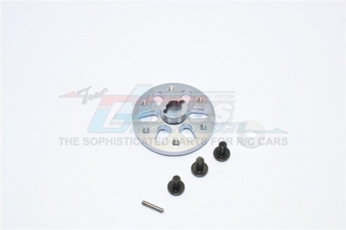 GPM Racing Axial SCX10 Aluminium Spur Grar Adapter - 1 Set Gun Metal