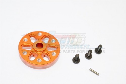 GPM Racing Axial SCX10 Aluminium Spur Grar Adapter - 1 Set Orange
