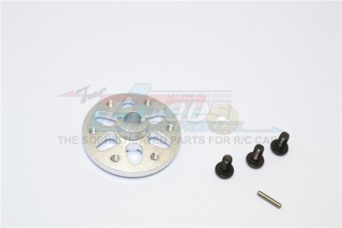 GPM Racing Axial SCX10 Aluminium Spur Grar Adapter - 1 Set Silver