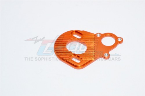 GPM Racing Axial SCX10 Aluminium Motor Plate For AX10 Scorpion - 1Pc Orange