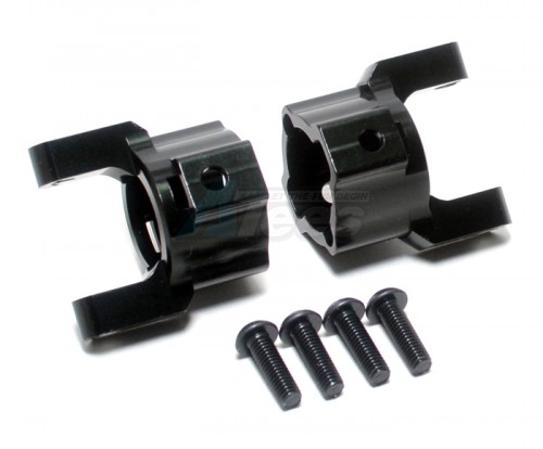 GPM Racing Axial SCX10 Aluminum Front C-hub - 1pr Set Black