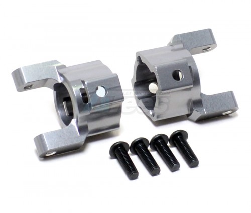 GPM Racing Axial SCX10 Aluminum Front C-Hub - 1Pair Set Gun Metal