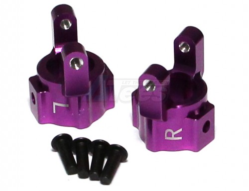 GPM Racing Axial SCX10 Aluminum Front C-hub - 1pr Set Purple