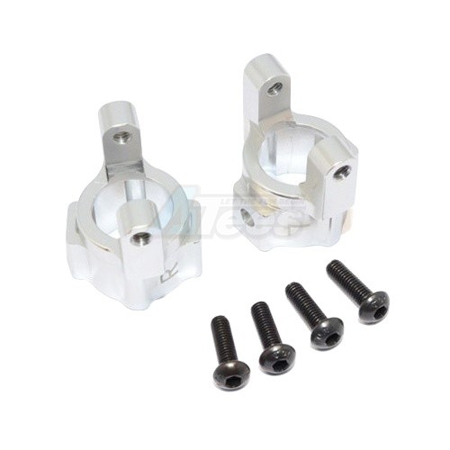 GPM Racing Axial SCX10 Aluminum Front C-hub - 1pr Set Silver