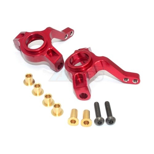 GPM Racing Axial SCX10 Aluminum Front Knuckle Arm - 1pr Set Red