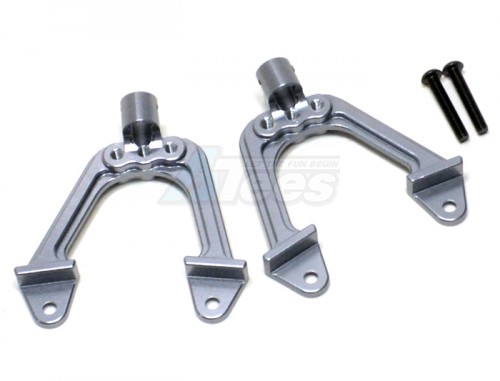 GPM Racing Axial SCX10 Aluminum Front Support Tower - 1set Gun Metal