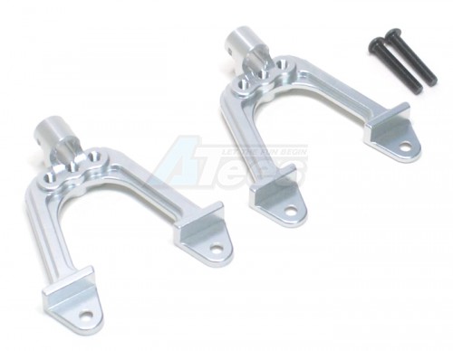GPM Racing Axial SCX10 Aluminum Rear Support Tower - 1set Silver