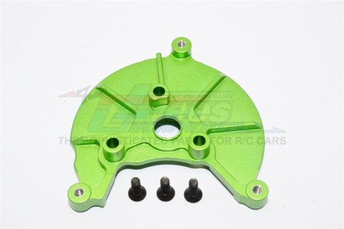 GPM Racing Axial SCX10 Aluminum Transmission Spur Gear Case Cover Plate - 1Pc Set Green