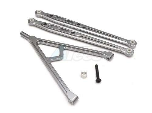 GPM Racing Axial SCX10 Aluminum Front Chassis Links Parts Tree - 3Pcs Set Gun Metal