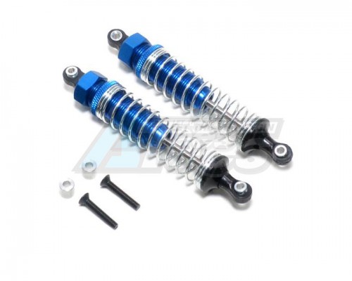 GPM Racing Axial SCX10 Aluminum Front/rear Adjustable Spring Dampers - 1pr Set Blue