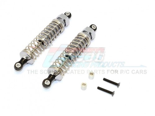 GPM Racing Axial SCX10 Aluminum Front/rear Adjustable Spring Dampers - 1pr Set Gun Metal