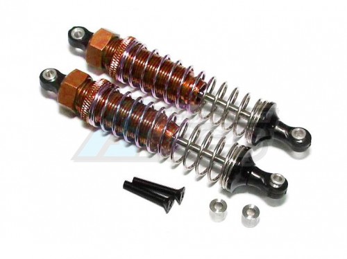 GPM Racing Axial SCX10 Aluminum Front/rear Adjustable Spring Dampers - 1pr Set Orange