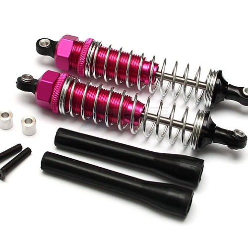 GPM Racing Axial SCX10 Aluminum Front/rear Adjustable Spring Dampers - 1Pair Set Pink