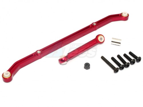 GPM Racing Axial SCX10 Aluminum Tie Rod - 1set Red