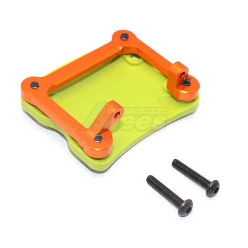 GPM Racing Axial SCX10 Composite Front/Rear Axle Protector with Aluminum mount - 1 SET Orange