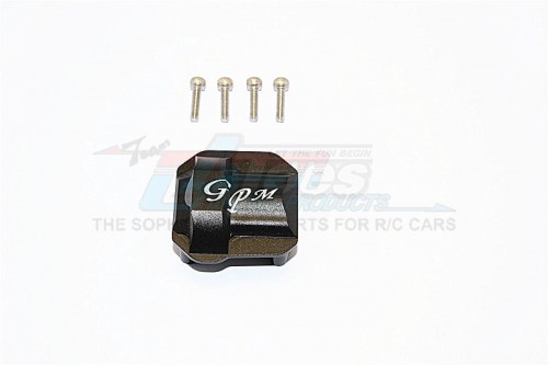 GPM Racing Axial SCX10 II Aluminium Front/Rear Differential Cover 1Pc Set Black