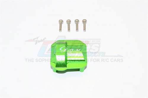 GPM Racing Axial SCX10 II Aluminium Front/Rear Differential Cover 1Pc Set Green