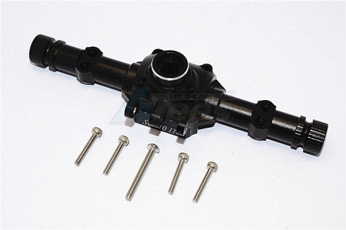 GPM Racing Axial SCX10 II Aluminium Front/Rear Axle Housing - 1Set Black