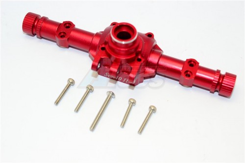GPM Racing Axial SCX10 II Aluminium Front/Rear Axle Housing - 1Set Red