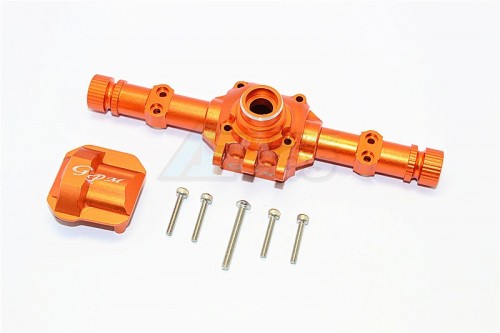 GPM Racing Axial SCX10 II Aluminium Front/Rear Axle Housing - 1Set Orange