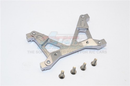 GPM Racing Axial SCX10 II Aluminium Rear Chassis Stabilized Mount - 1Pc Set Gun Metal