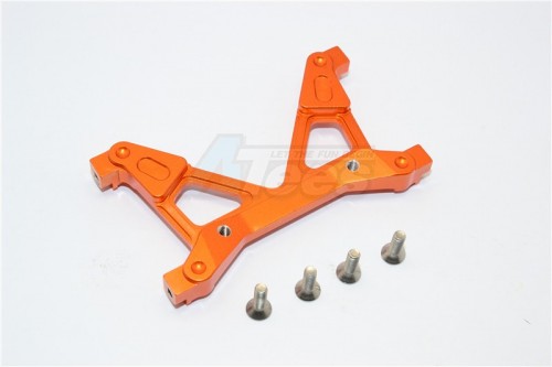 GPM Racing Axial SCX10 II Aluminium Rear Chassis Stabilized Mount - 1Pc Set Orange
