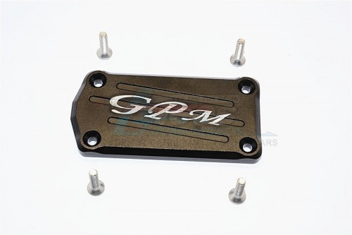 GPM Racing Axial SCX10 II Aluminium Receiver Cover - 1Pc Set Black