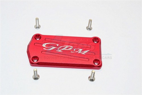 GPM Racing Axial SCX10 II Aluminium Receiver Cover - 1Pc Set Red
