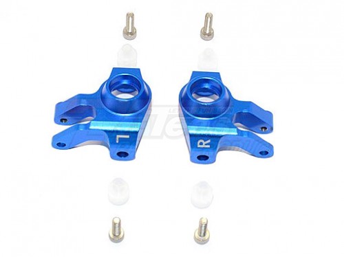 GPM Racing Axial SCX10 II Aluminium Front Knuckle Arm - 1Pr Set Blue