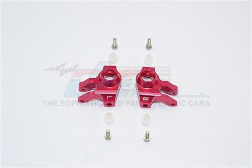 GPM Racing Axial SCX10 II Aluminium Front Knuckle Arm - 1Pr Set Red