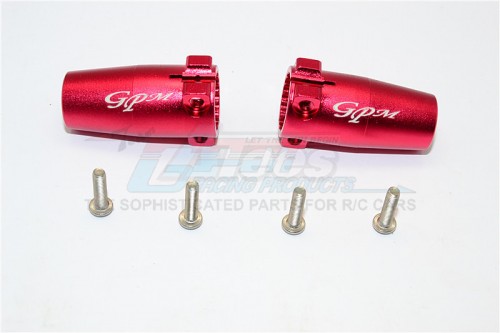 GPM Racing Axial SCX10 II Aluminium Rear Knuckle Arm - 1Pr Set Red