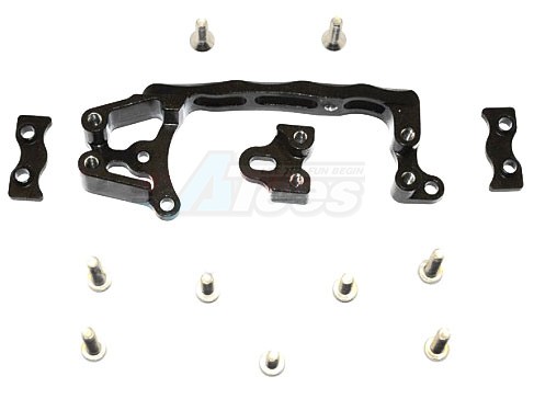 GPM Racing Axial SCX10 II Aluminium Servo Mount - 1Set Black
