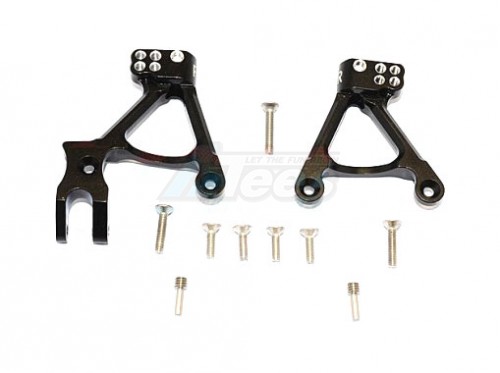 GPM Racing Axial SCX10 II Aluminium Front Shock Hoops - 1Pr Set Black