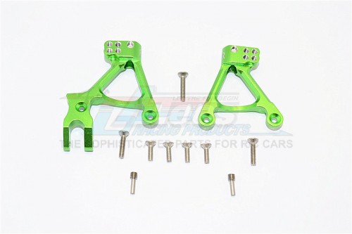 GPM Racing Axial SCX10 II Aluminium Front Shock Hoops - 1Pr Set Green