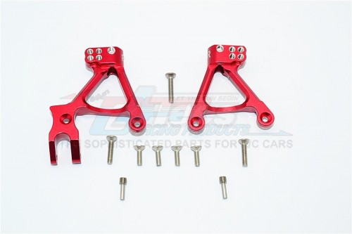 GPM Racing Axial SCX10 II Aluminium Front Shock Hoops - 1Pr Set Red