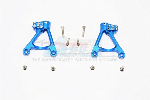 GPM Racing Axial SCX10 II Aluminium Rear Shock Hoops - 1Pr Set Blue