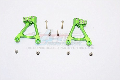 GPM Racing Axial SCX10 II Aluminium Rear Shock Hoops - 1Pr Set Green