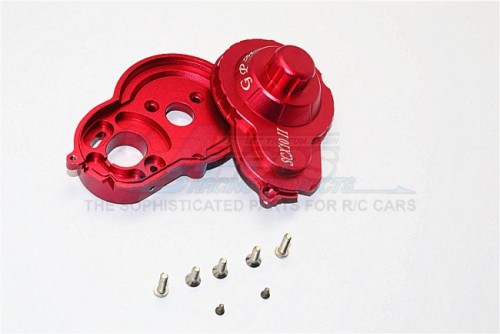 GPM Racing Axial SCX10 II Aluminium Spur Gear Housing - 2Pcs Set for Kit only (For SCX10 II 90046 Only)Red