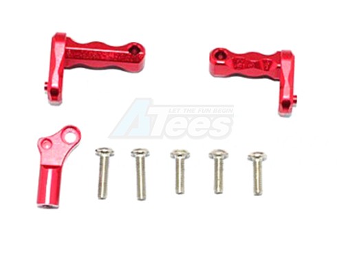 GPM Racing Axial SCX10 II Aluminium Transmission Case -2Pcs Set for Kit only (For SCX10 II 90046 Only) Red