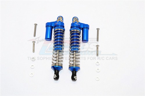 GPM Racing Axial SCX10 II Aluminium Front/Rear L-Shape Shocks (92MM) - 1Pair Set Blue