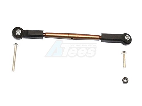 GPM Racing Axial SCX10 II Spring Steel Adjustable Servo Rod - 1Pc Set
